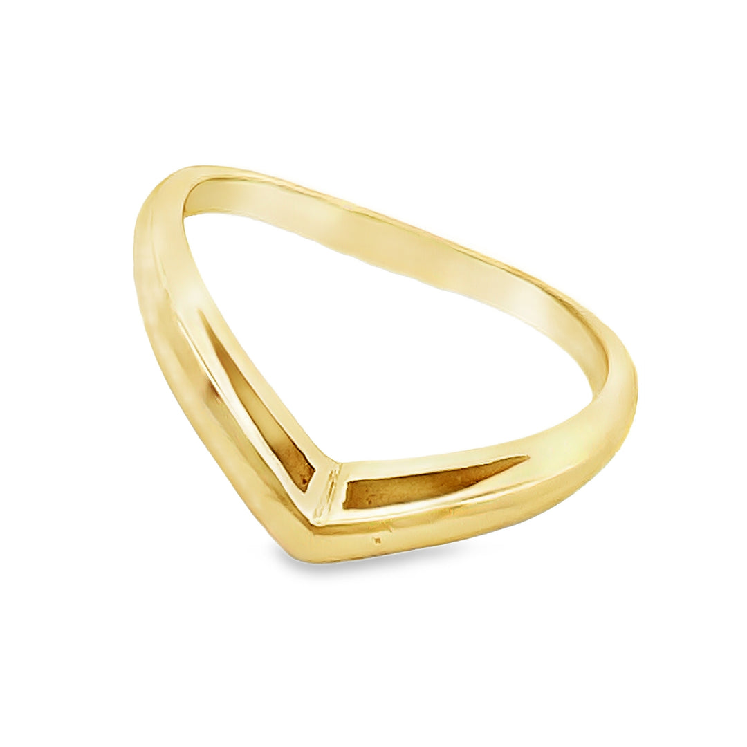 14K Curved Band Ring