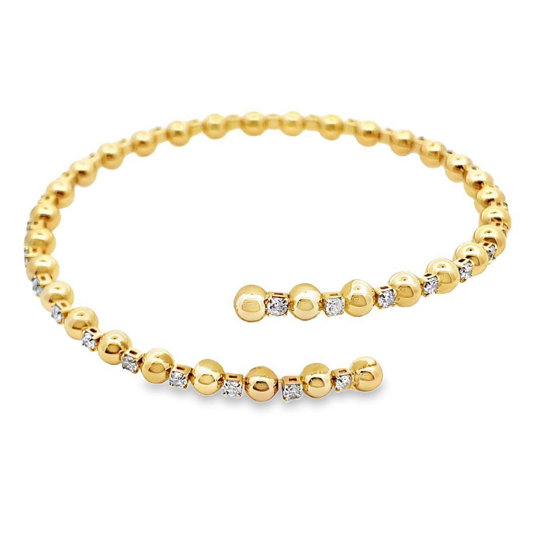 Gold Filled Bead Wrap Bracelet