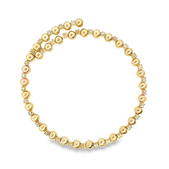 Gold Filled Bead Wrap Bracelet