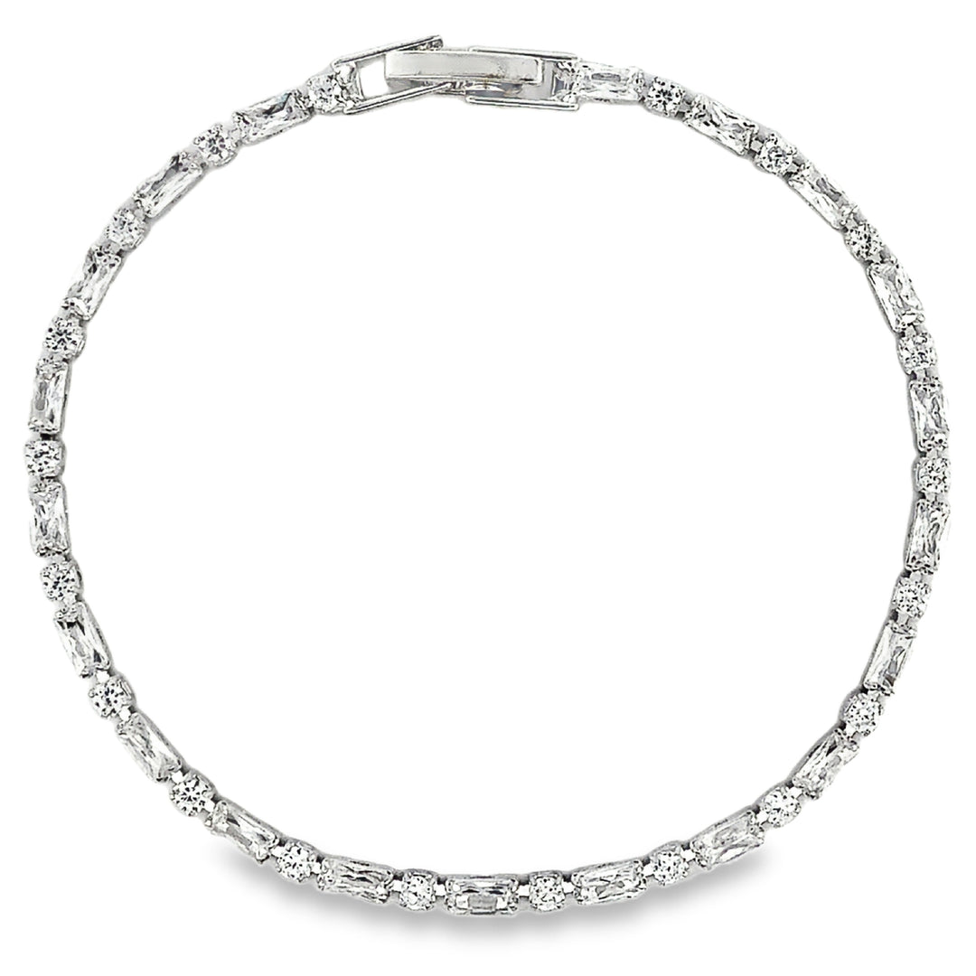 Multi Shape Stone Tennis Bracelet