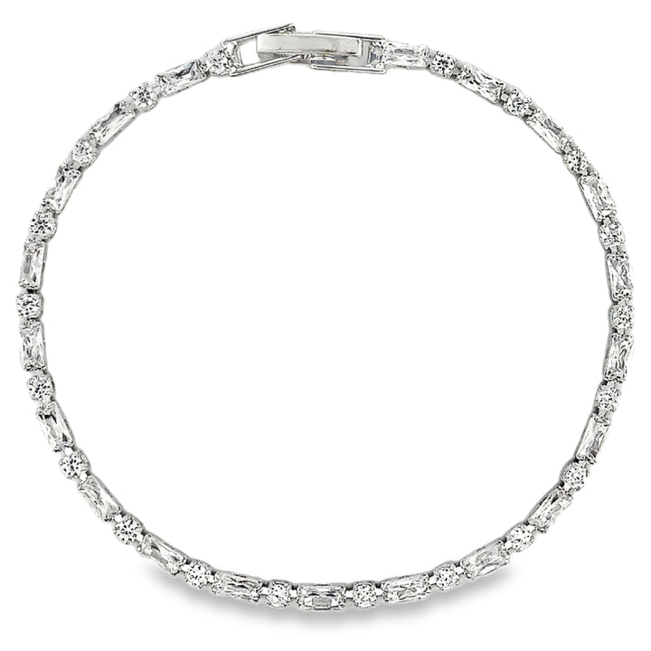 Multi Shape Stone Tennis Bracelet