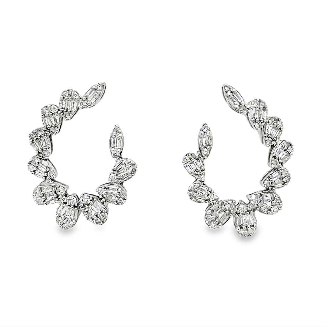 Pear Shaped Diamond Earrings