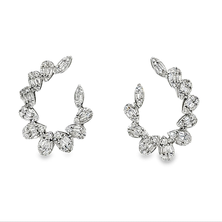 Pear Shaped Diamond Earrings