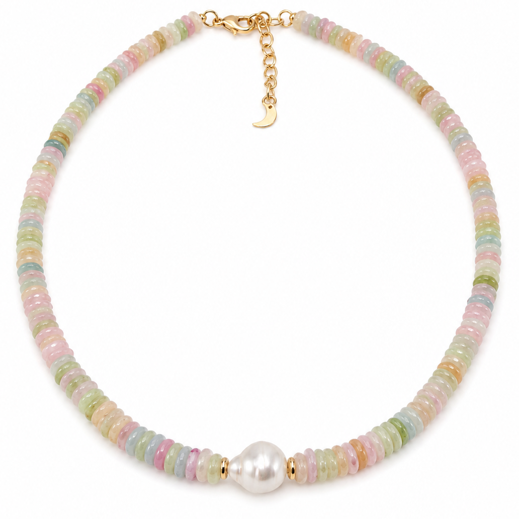 Pastel Gemstone Necklace