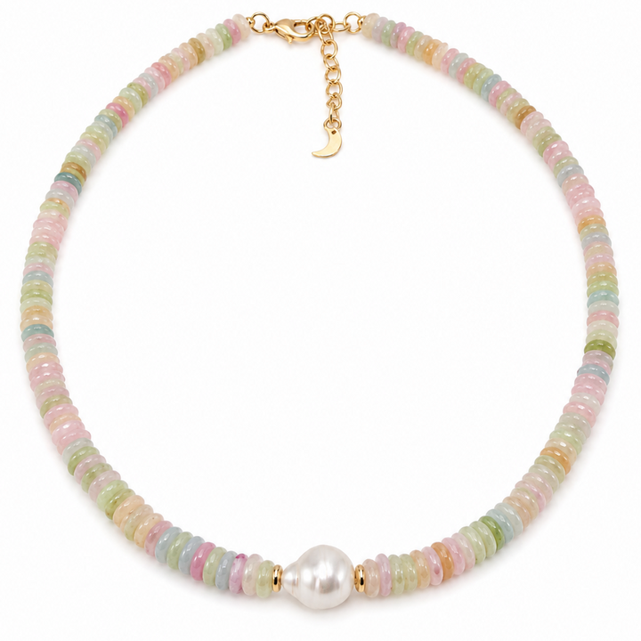 Pastel Gemstone Necklace