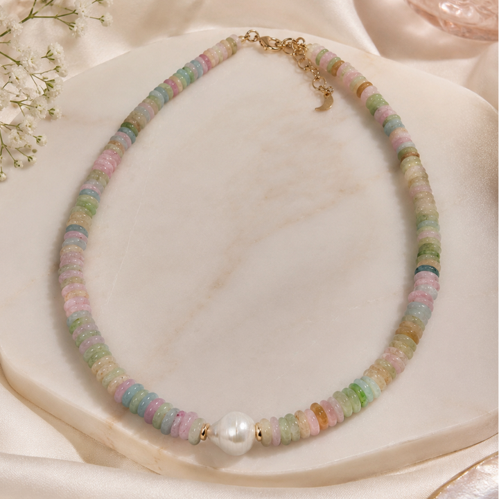 Pastel Gemstone Necklace