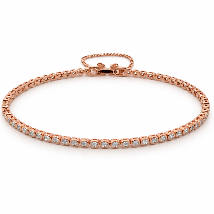 Rose-Gold Tennis Bracelet