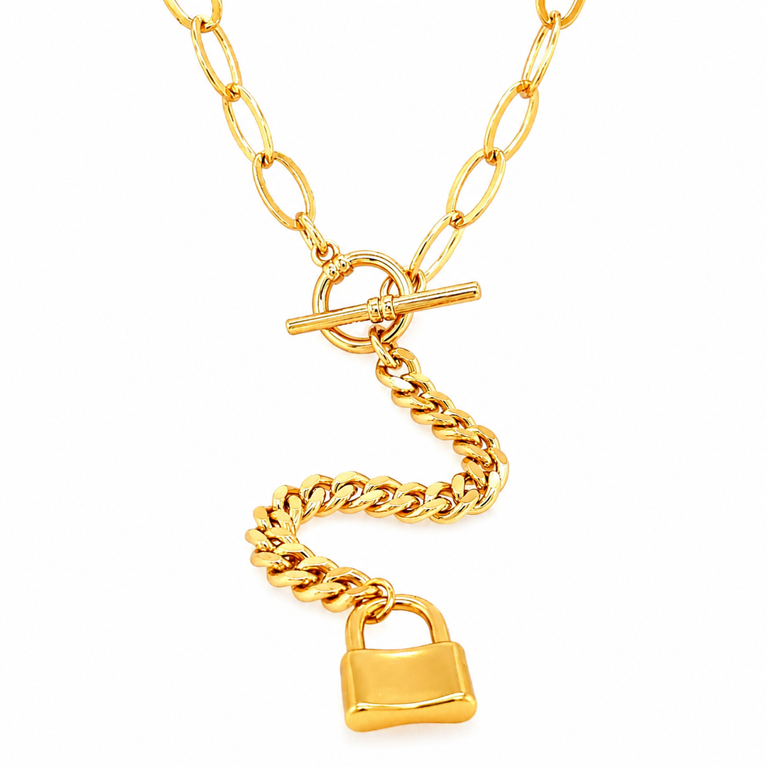 Y Shaped Lock Necklace