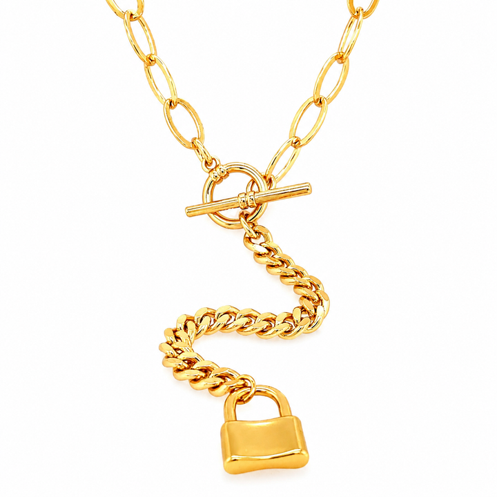 Y Shaped Lock Necklace