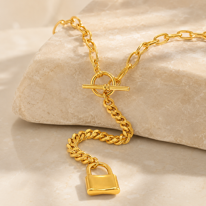 Y Shaped Lock Necklace