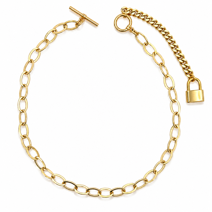 Y Shaped Lock Necklace
