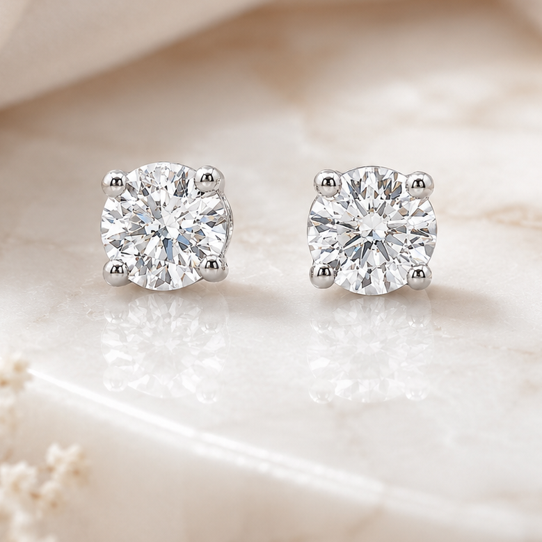 Lab Diamond Studs (1 Carat)