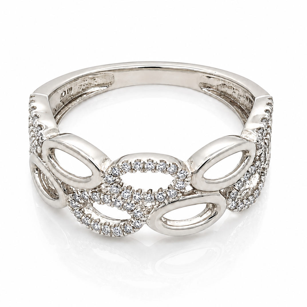14K Oval Link Style Ring