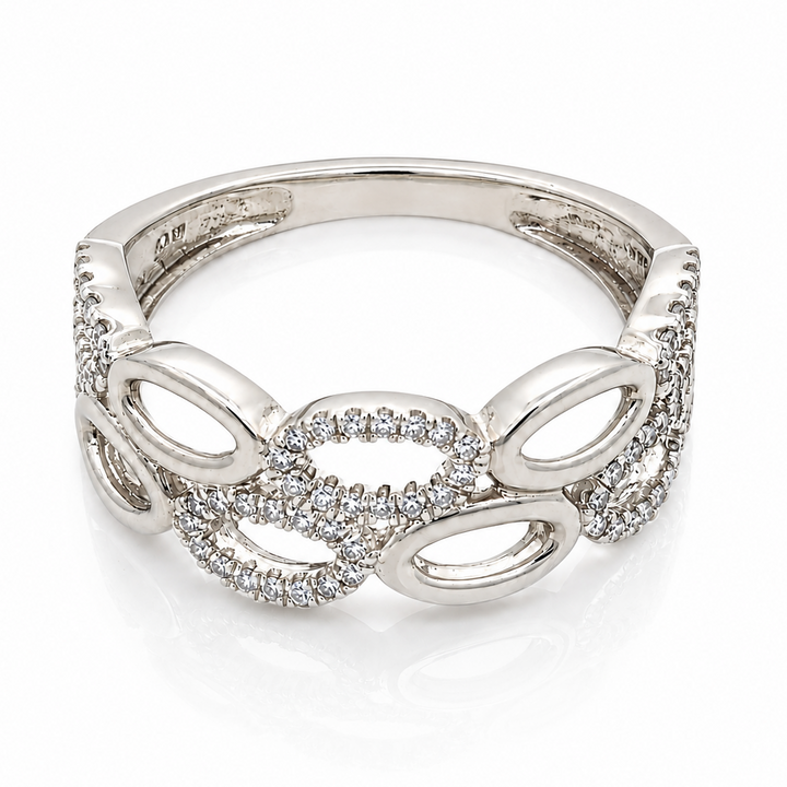 14K Oval Link Style Ring