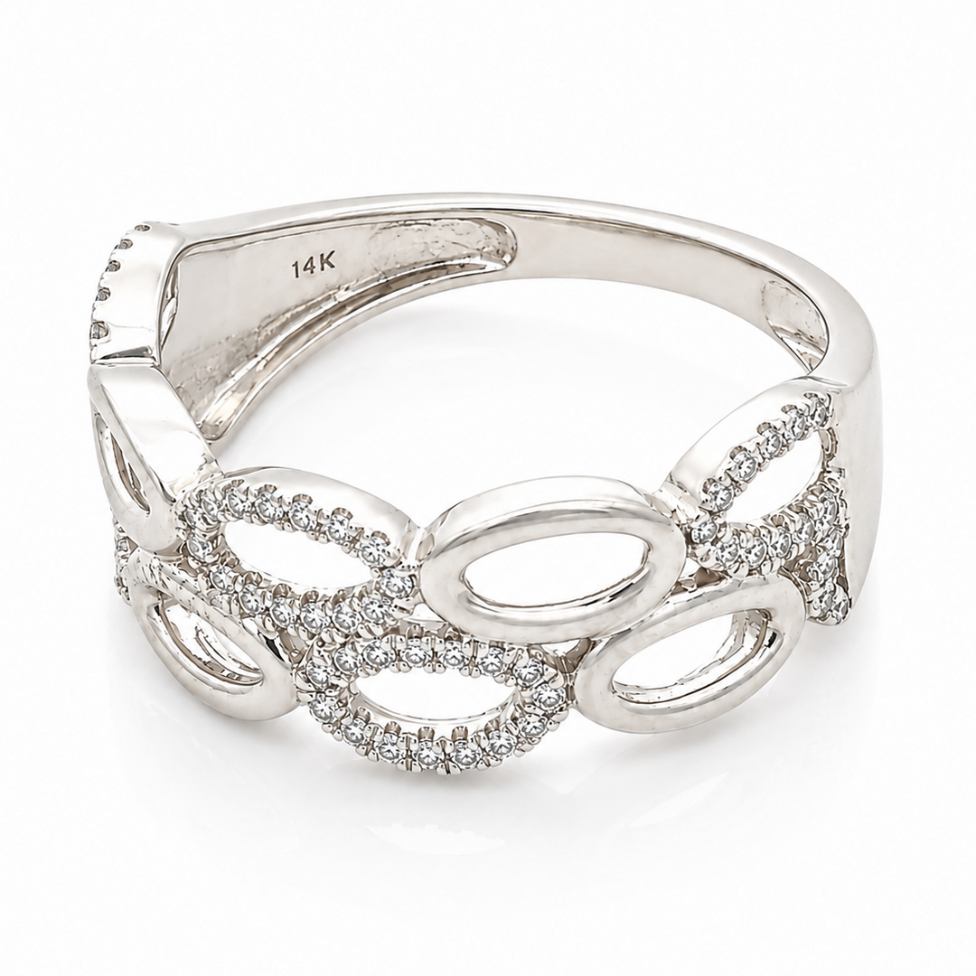 14K Oval Link Style Ring