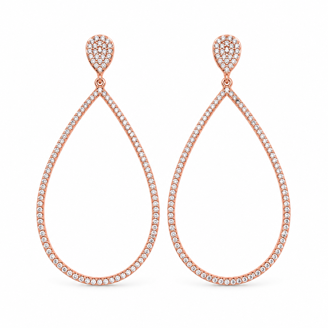 Rosegold Teardrop Earrings