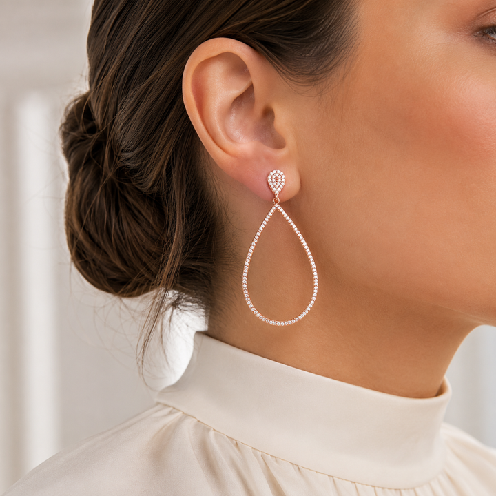 Rosegold Teardrop Earrings