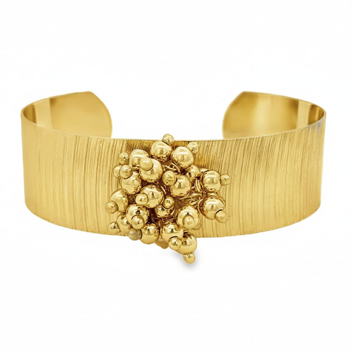 Cuff With Gold Ball Detail