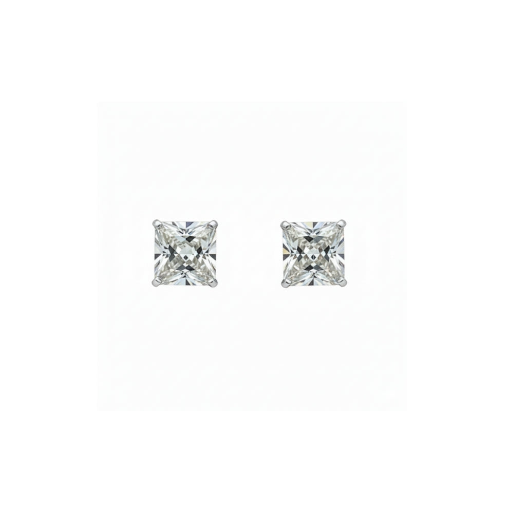 14K Square Studs