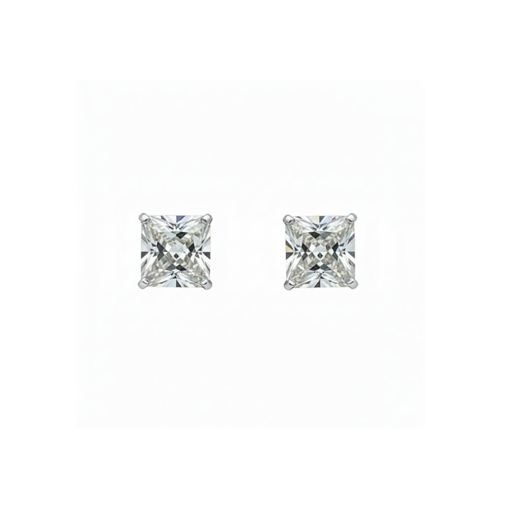 14K Square Studs