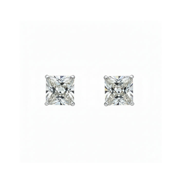 14K Square Studs