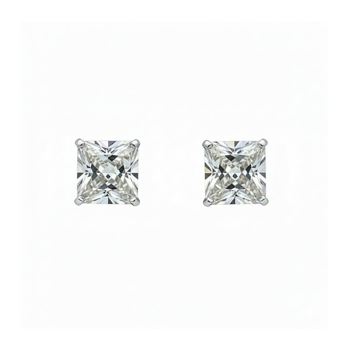 14K Square Studs