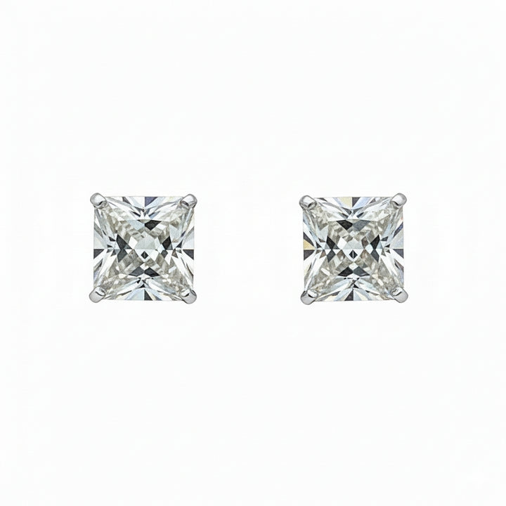 14K Square Studs