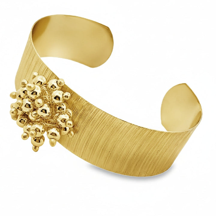 Cuff With Gold Ball Detail