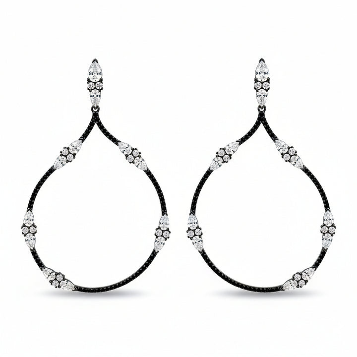 Geometric Large Tear Drop Earrings