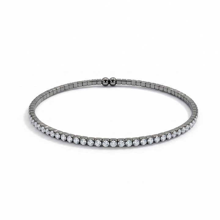 Crystal flexible wrap bracelet