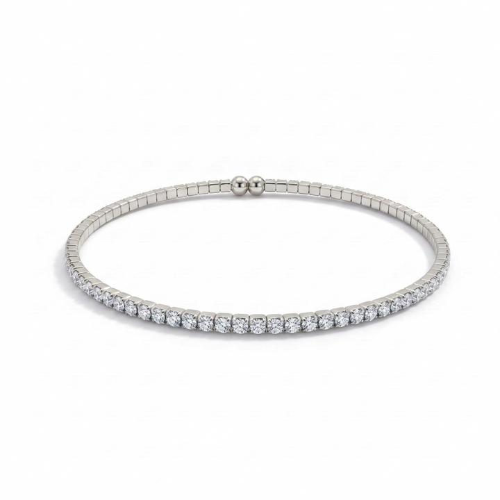 Crystal flexible wrap bracelet