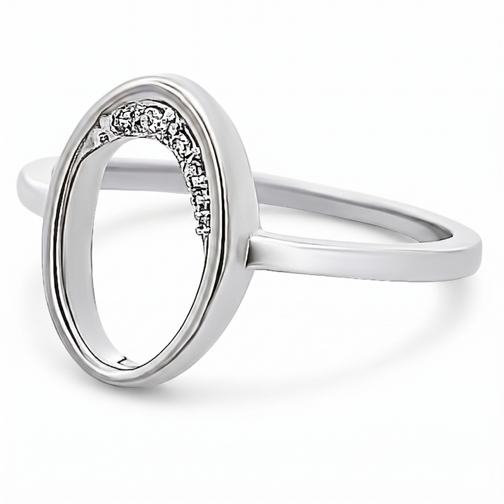 14K Gold Oval Diamond Ring