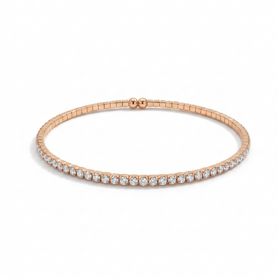 Crystal flexible wrap bracelet