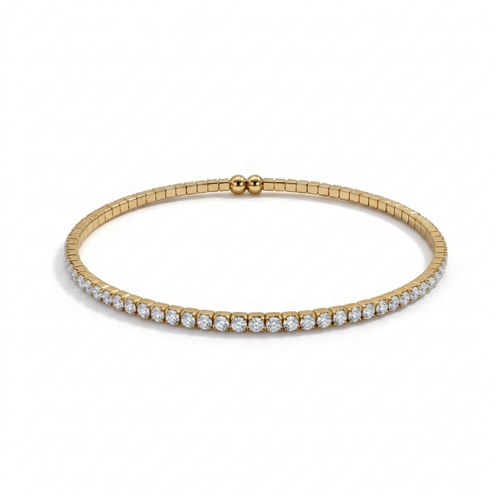 Crystal flexible wrap bracelet