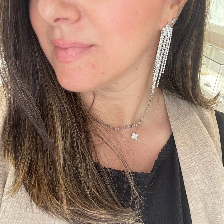 Fringe Earrings in Silver