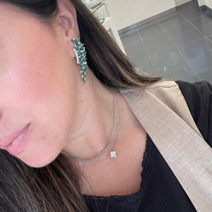 Striking Emerald Earrings