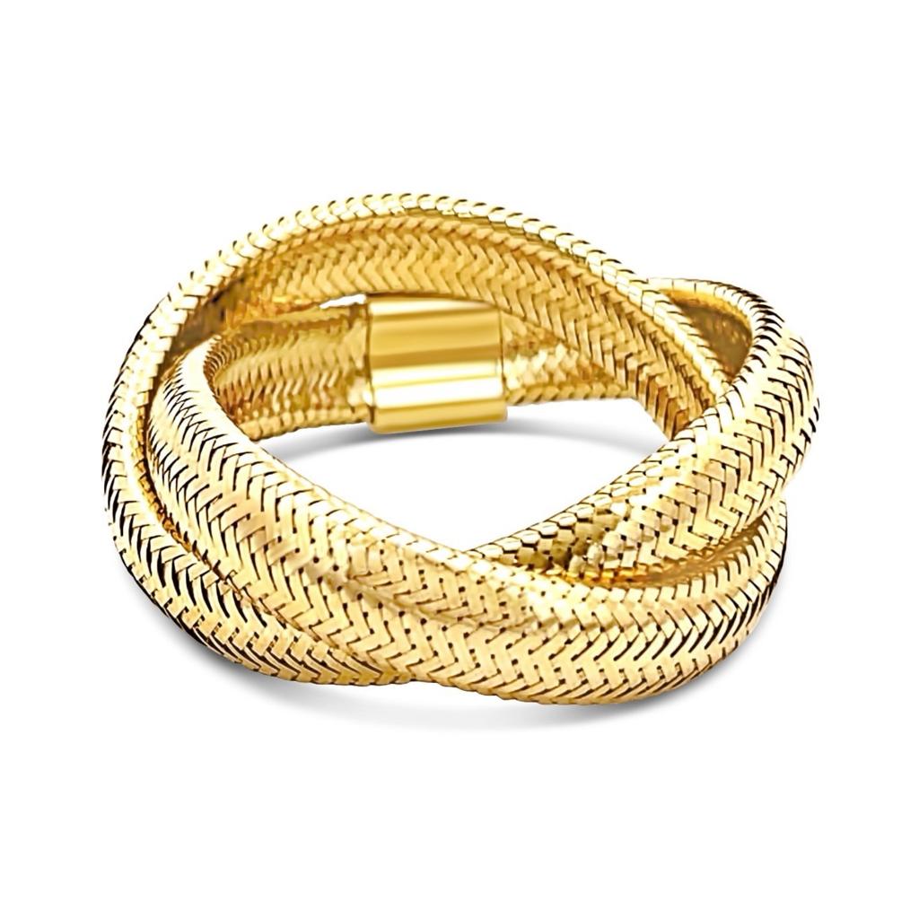 Gold on sale mesh ring