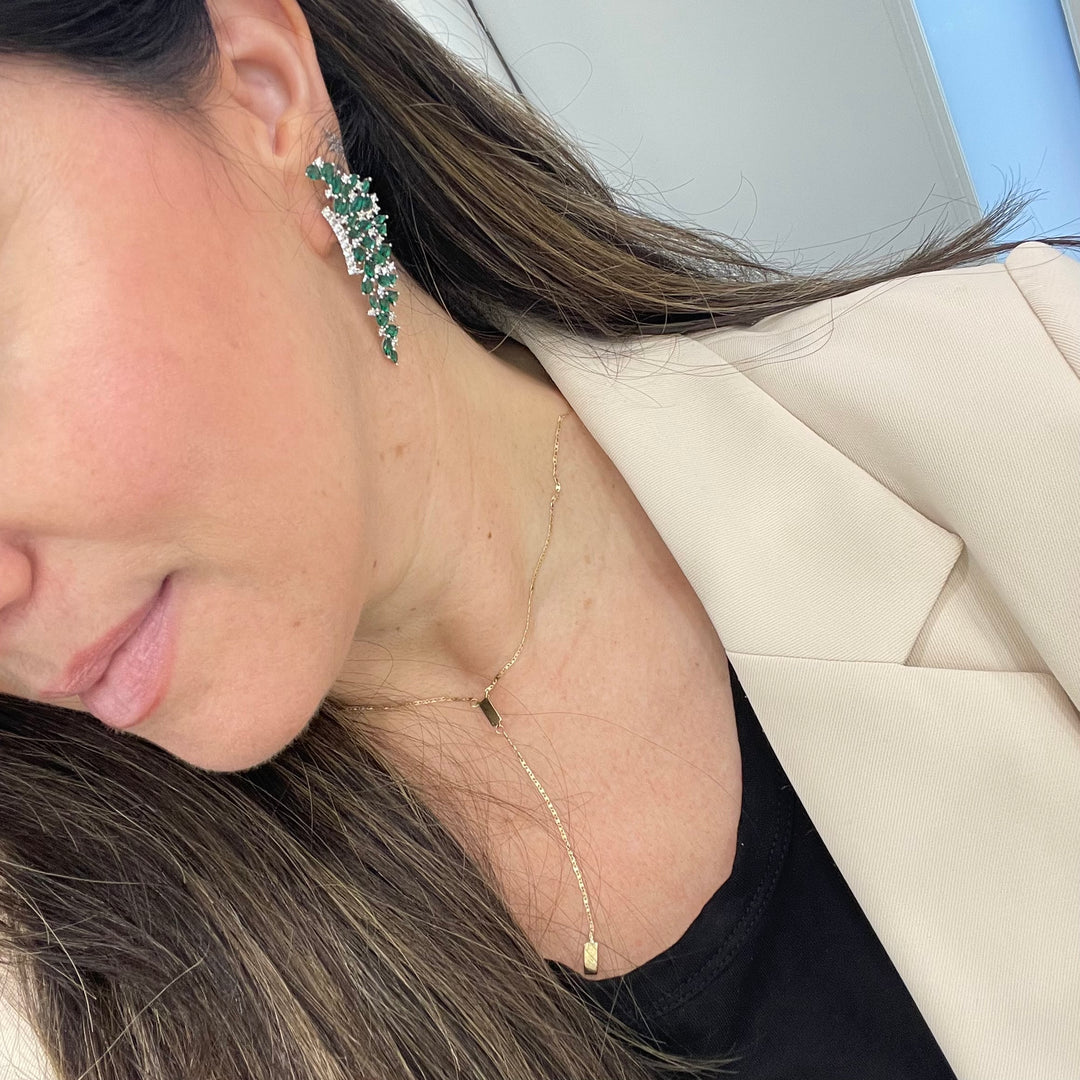 Striking Emerald Earrings