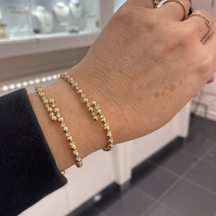 Gold Filled Bead Wrap Bracelet