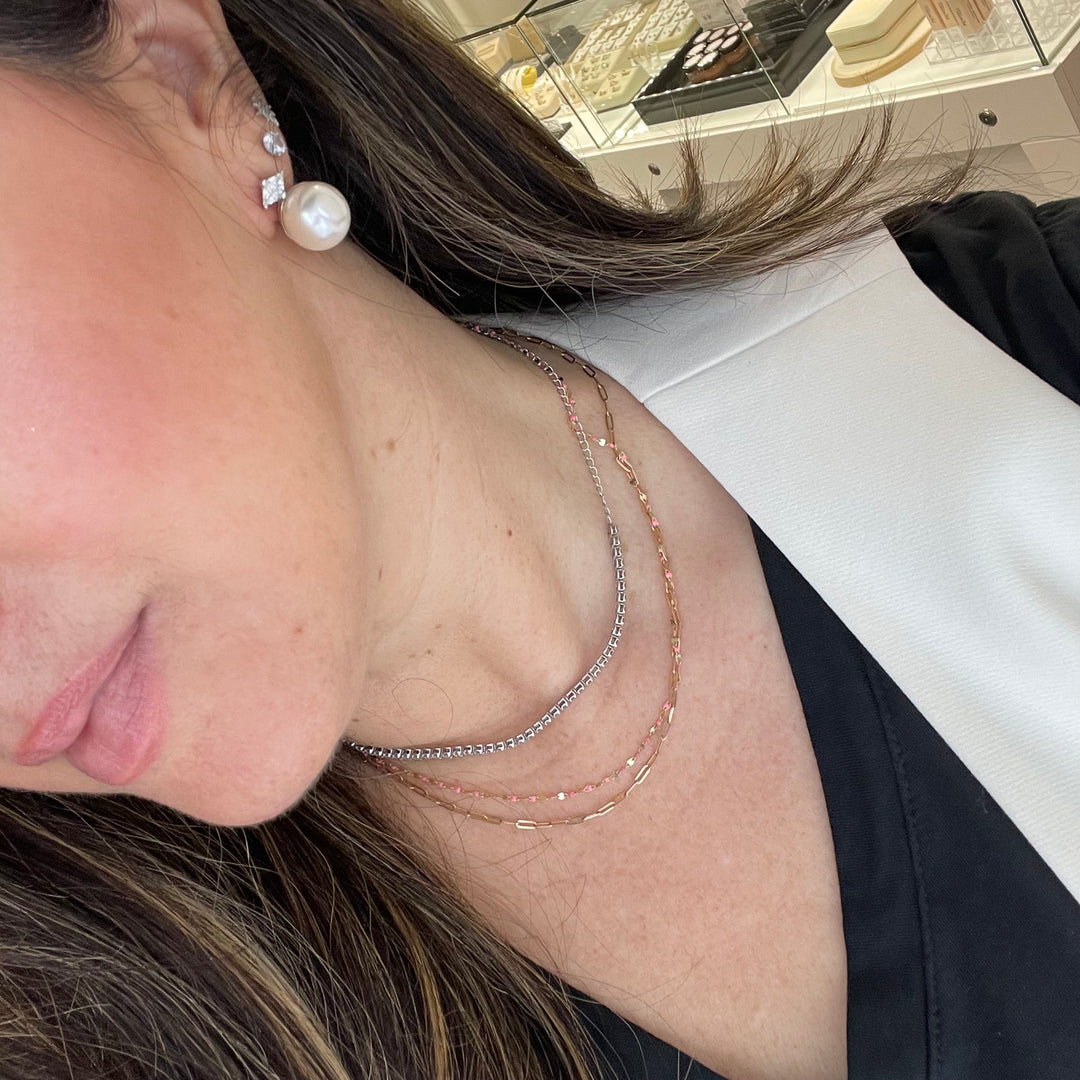 Trillion Cut Pearl Earrings