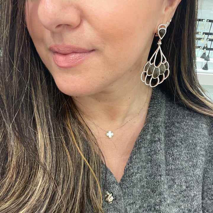 Labradorite Statement Earrings