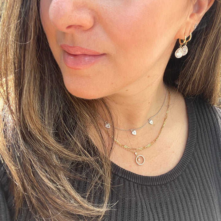 14K Gold Teardrop Huggie Earrings
