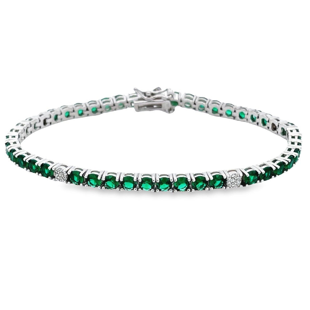 Tennis Bracelet with CZ Accent (3.5 mm - 4 Prong)