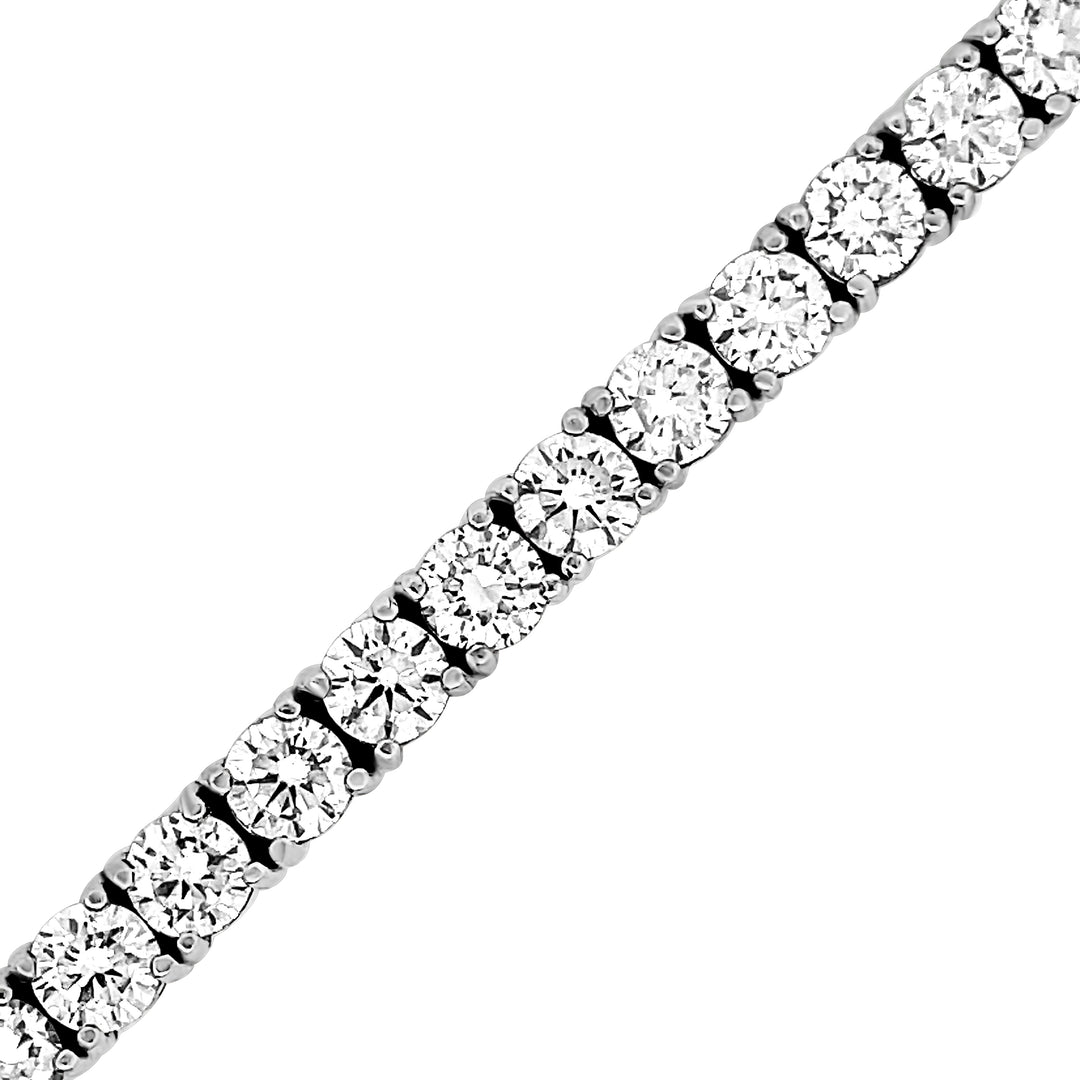 14K White Gold Lab Diamond Tennis Bracelets (20 Pts)