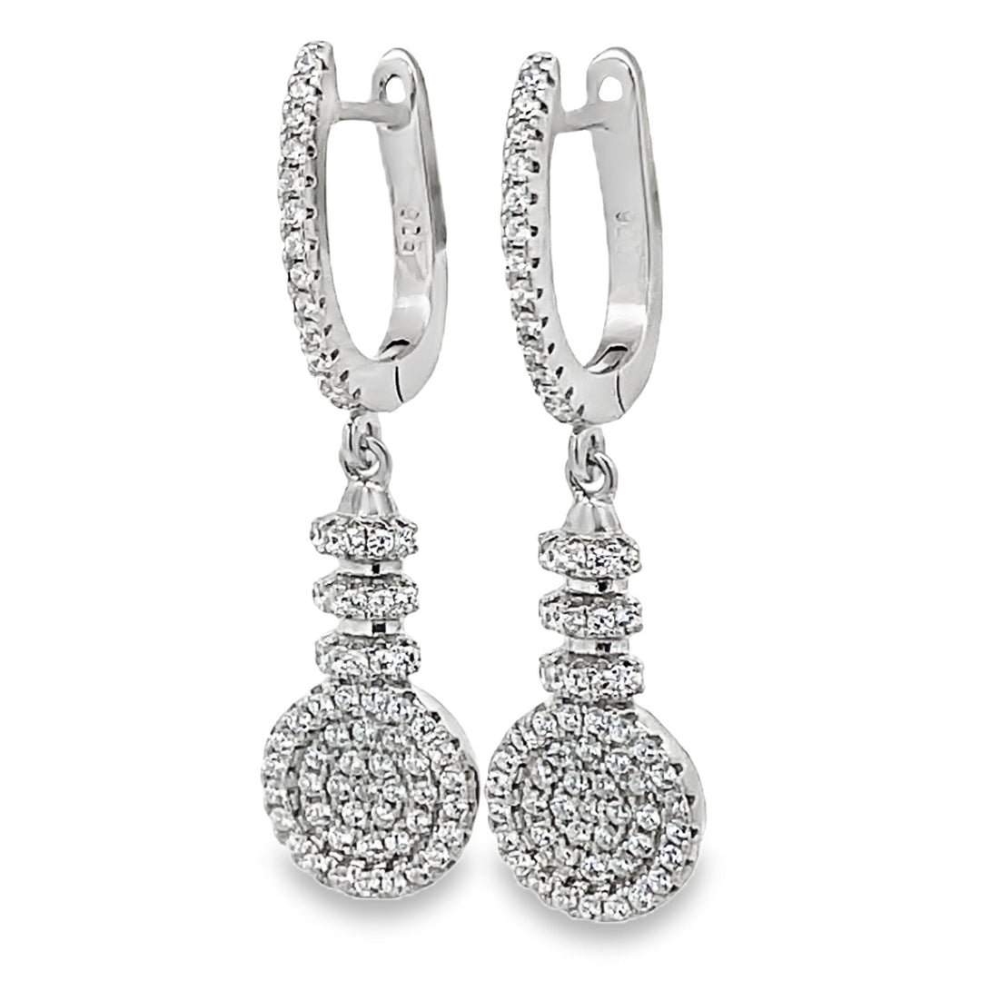 Pave Dangle Earrings