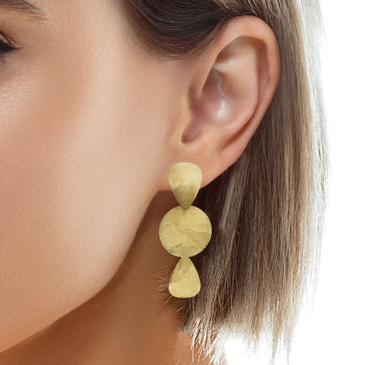 Abstract Disc Earrings