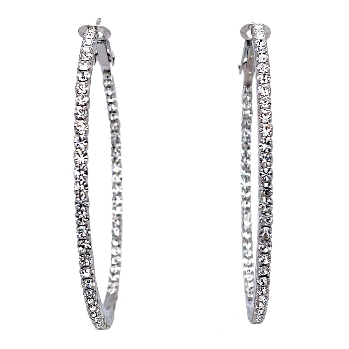 Round Crystal Hoops Collection