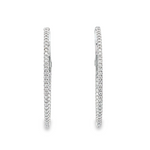Oval Diamond Hoop