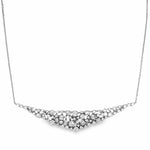 14K Diamond V Bar Necklace