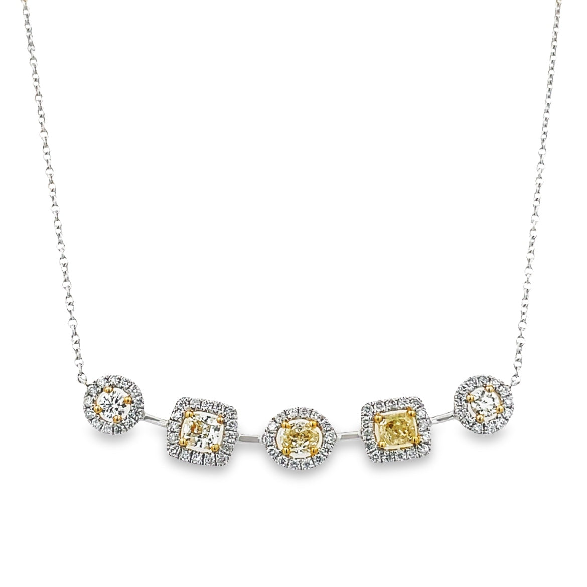 Multi-Shape Diamond Heart Necklace 0.70tcw - Alex's Jewelry - Treasured & Co